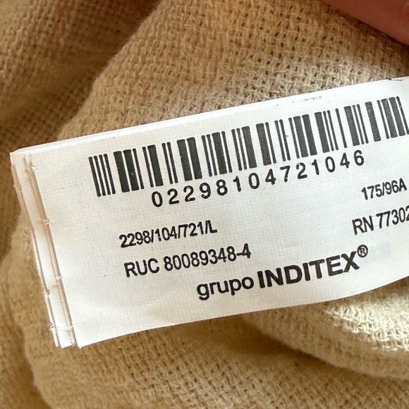 🤍 ZARA Crochet Lace Linen Blend Maxi Dress | Boho Summer | Cream | - Picture 6 of 6